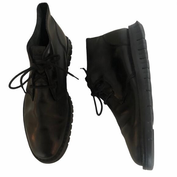 Cole Haan Mens Zerogrand Stitchout Chukka boots Black Style C 27045 - Picture 2 of 12